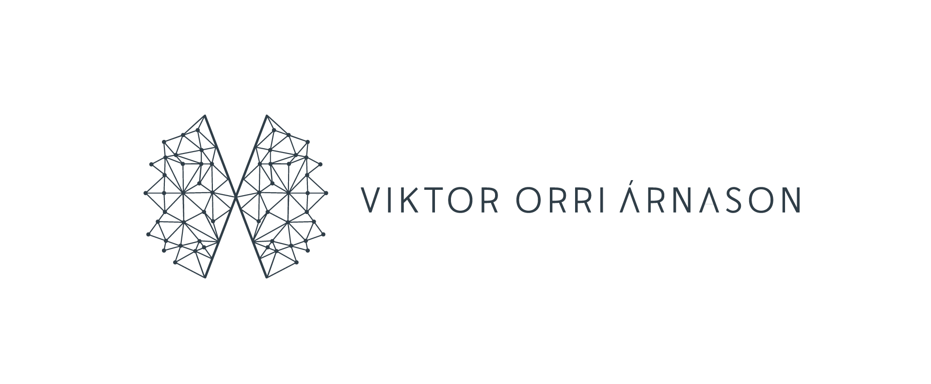 Logo design for Icelandic composer Viktor Orri Árnason by Says Who studio.
