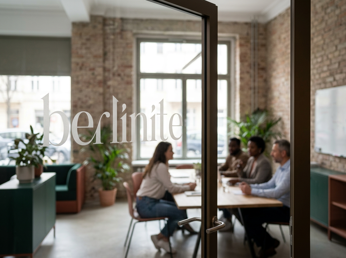 Logo design for event agency berlinite by Says Who studio