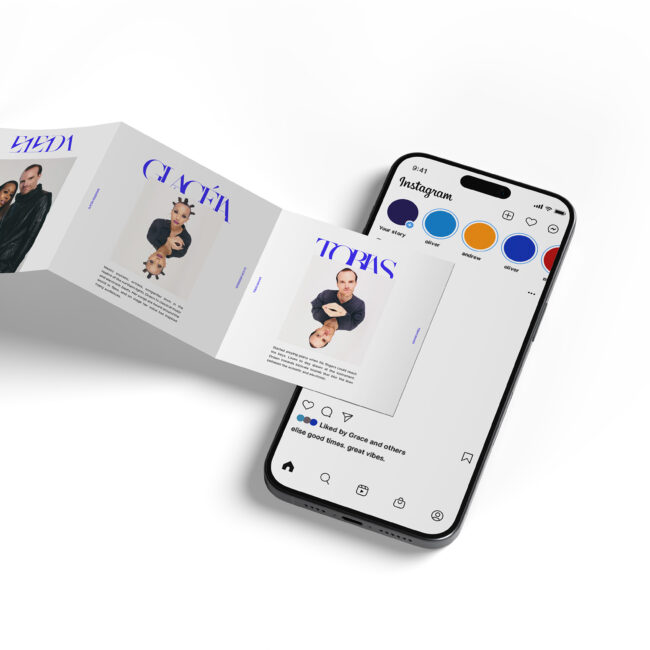 Social media post for London-based pop-duo ELEDA by Says Who studio