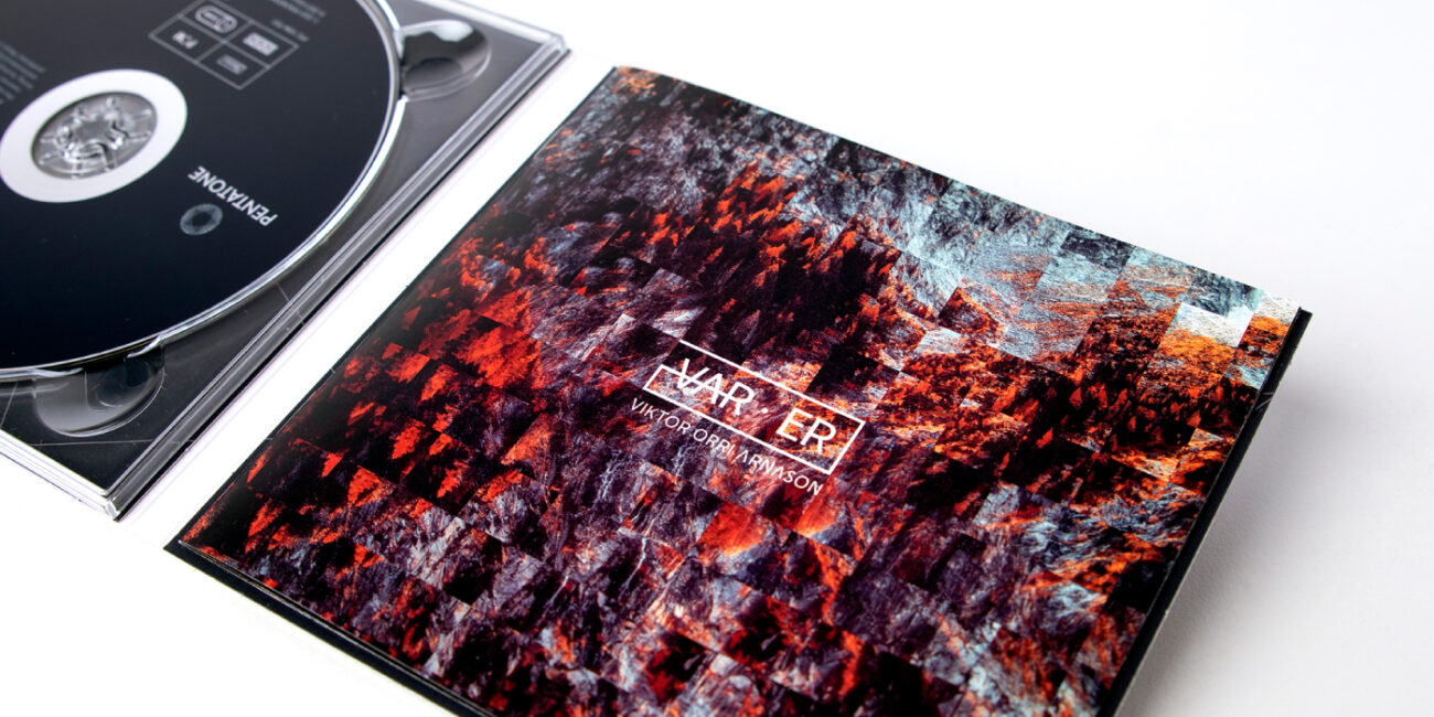 CD packaging for Icelandic composer Viktor Orri Árnason by Says Who studio.