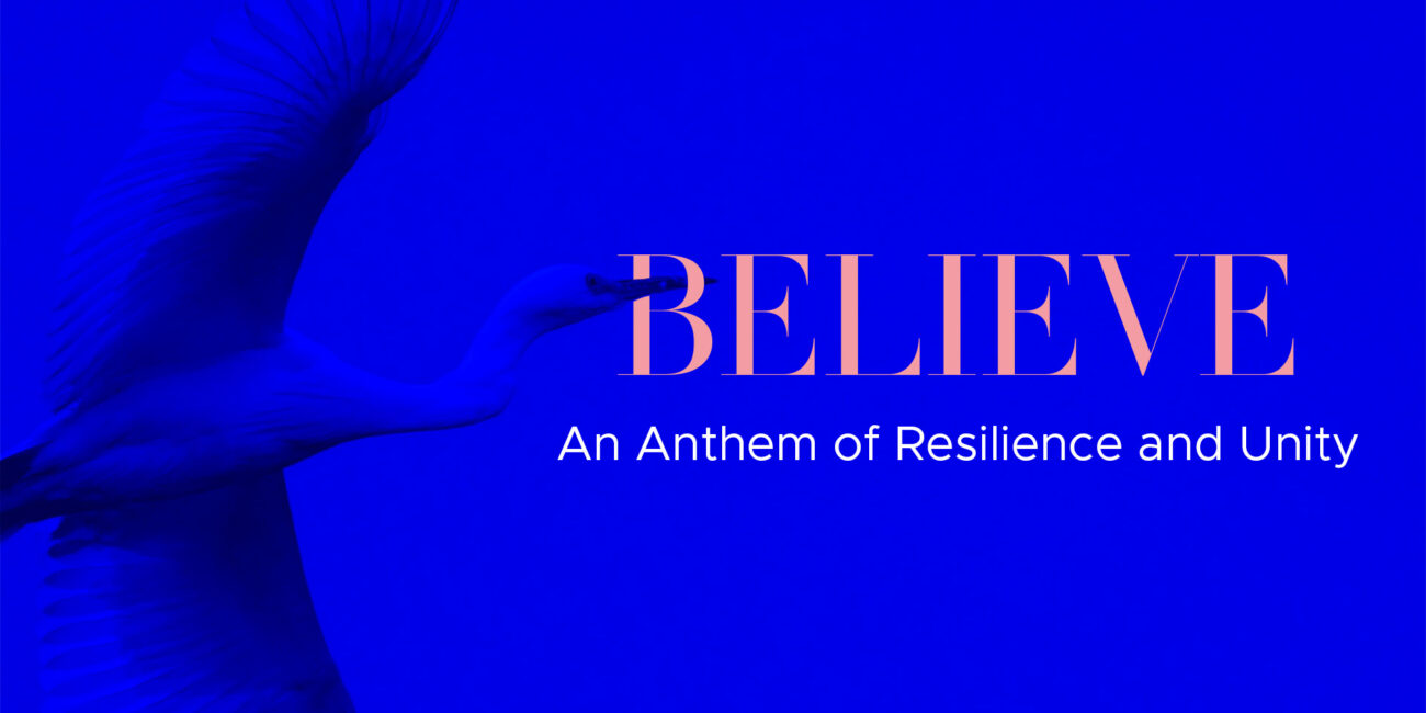 Social media banner artwork for ELEDA's single Believe by Says Who studio