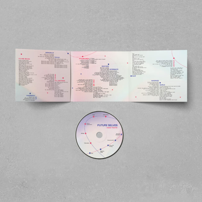 CD design for indie-pop dup I WANT POETRY by Says Who studio