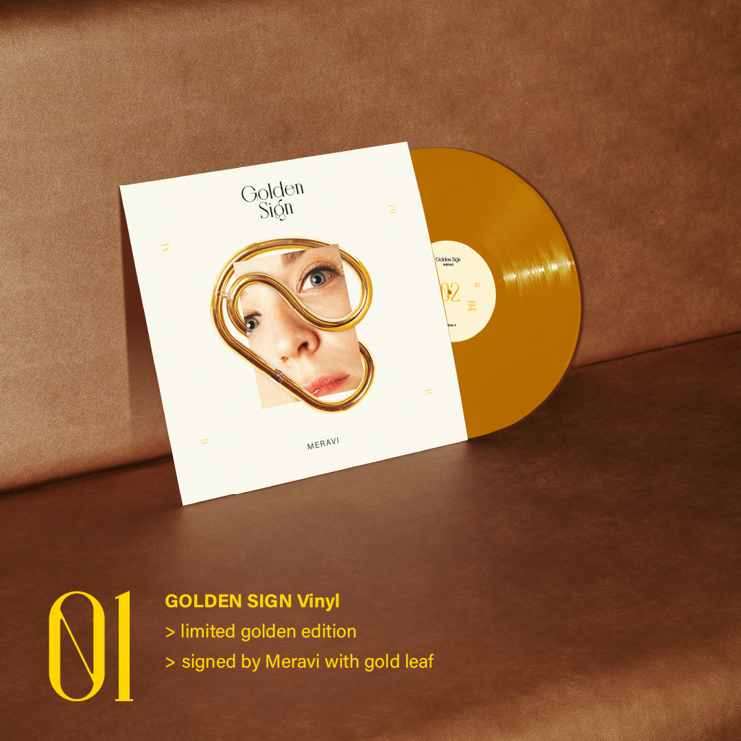 Golden Sign vinyl sleeve designed by Says Who studio