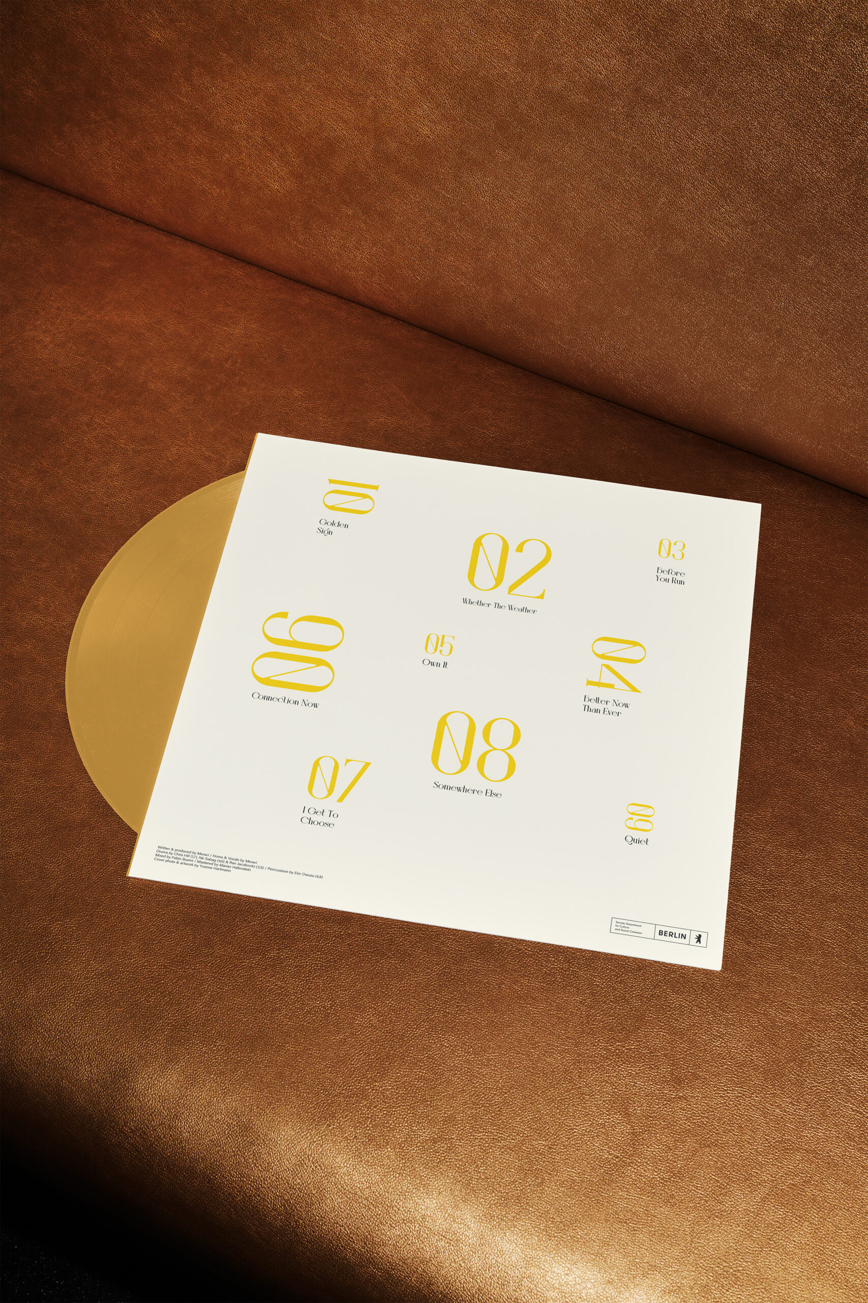 Golden Sign vinyl sleeve designed by Says Who studio