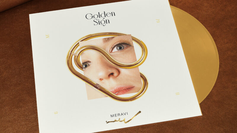 Golden Sign vinyl sleeve designed by Says Who studio