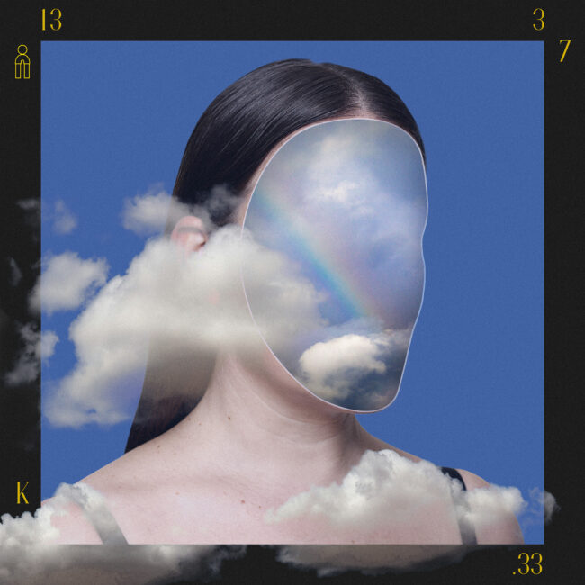 Cover artwork for Meravi's single Whether The Weather designed by Says Who studio