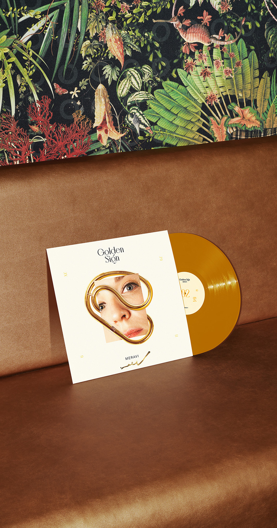 Campaign design for Meravi's album Golden Sign by Says Who Studio