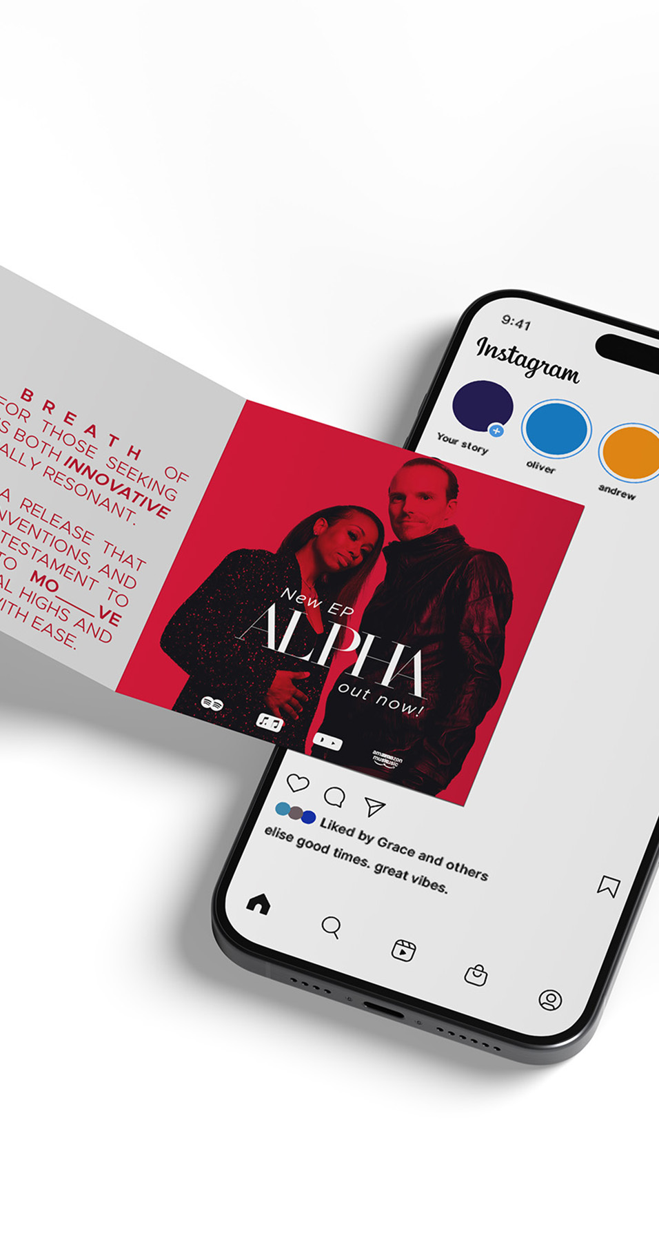 Social media posts for London-based pop-duo ELEDA by Says Who Studio