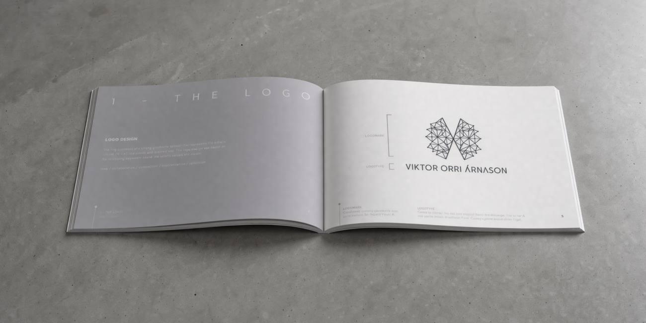 Brand design for Icelandic composer Viktor Orri Árnason by Says Who studio.